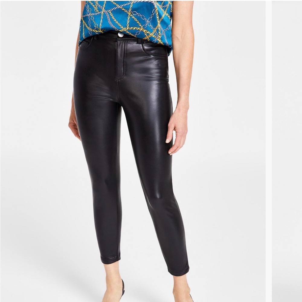 Black Faux Leather Leggings